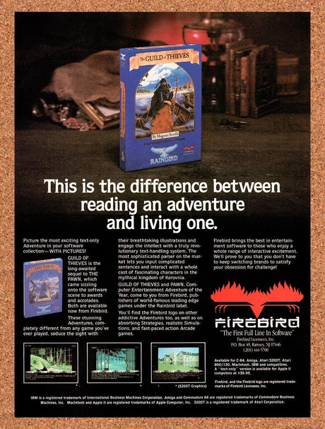 1987 Guild Of Thieves Amiga Original Advertisement / Retro Wall Art v1