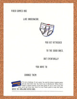 Blockbuster Rentals Original 1994 Print Ad Authentic Funny Video Game Promo