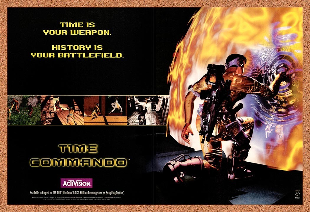 1996 Time Commando PC Original Advertisement / Retro Promo v4