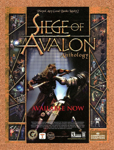 Siege Of Avalon Anthology PC Original 2003 Ad Authentic RPG Video Game Promo