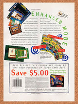 1995 Super Game Boy Save $5 Rebate Original Advertisement / Retro Wall Art v6