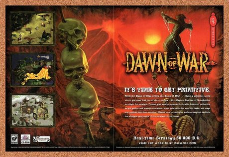 1998 Dawn Of War PC Original Advertisement / Retro Wall Art v2
