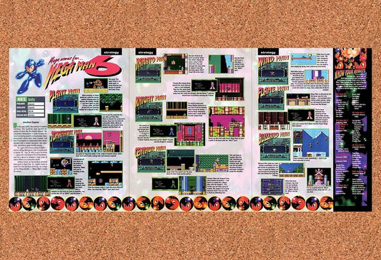 1993 Mega Man 6 NES Original Advertisement / Retro Wall Art v1