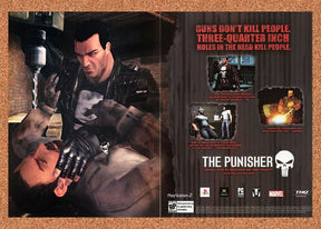 The Punisher PS2 Xbox Original 2005 Ad Authentic Video Game Promo