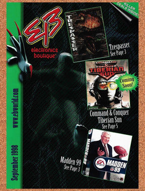1998 EB Games PC Games Original Advertisement / Retro Promo v14