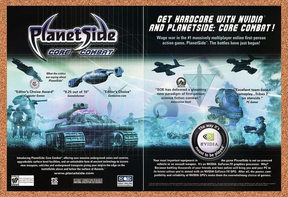 PlanetSide PC Original 2005 Ad Authentic nVidia MMO Computer Video Game Promo