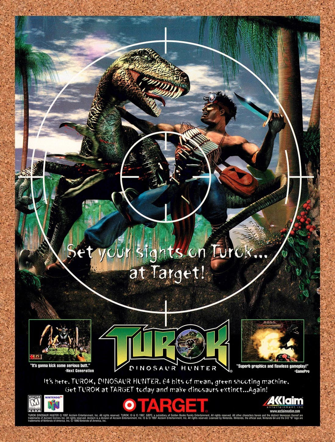 1997 Turok At Target Original Advertisement / Retro Promo v5