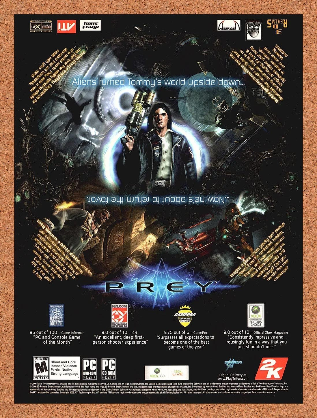 2006 Prey PC Original Advertisement / Retro Promo v2