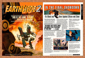 1996 Earthsiege 2 PC Original Sierra Advertisement / Retro Wall Art v2