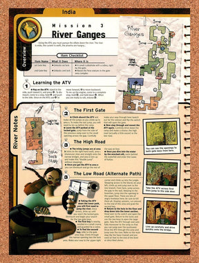 1999 Tomb Raider III Adventures Of Lara Mission 3 River Ganges Original Ad vr4
