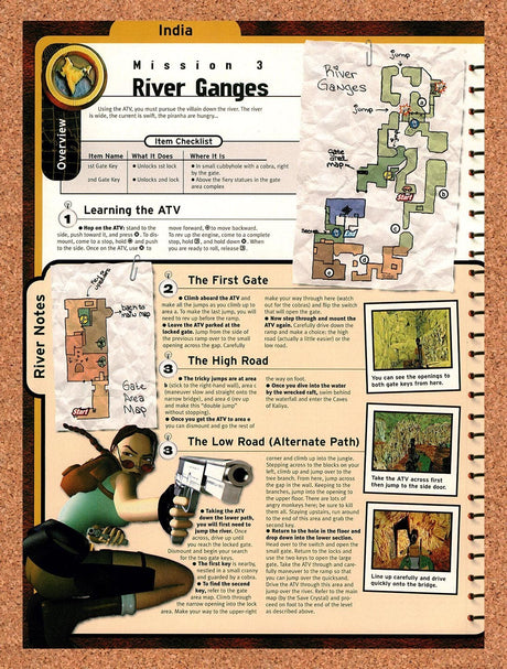 1999 Tomb Raider III Adventures Of Lara Mission 3 River Ganges Original Ad vr4