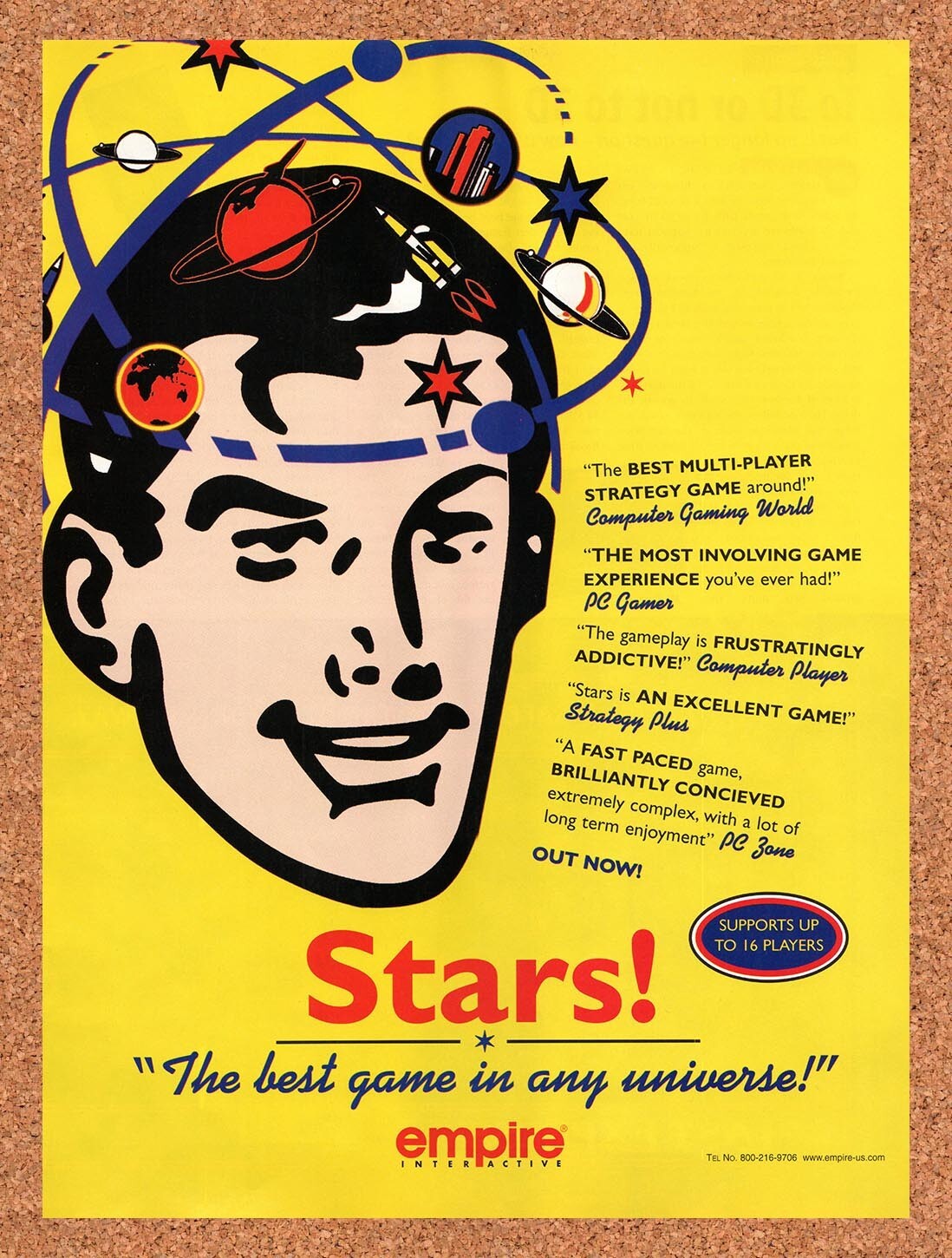 1997 Stars! Multi-Player PC Original Advertisement / Retro Promo v1