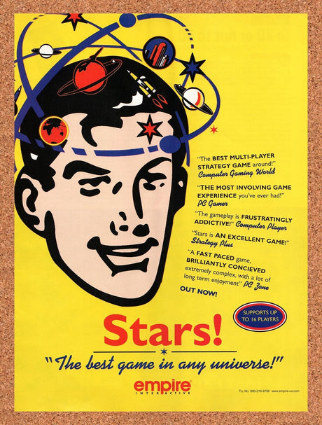 1997 Stars! Multi-Player PC Original Advertisement / Retro Promo v1