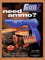 1997 Gunz Arcade Action Shooter Original Advertisement / Retro Promo v1