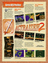 1993 ActRaiser 2 SNES Original Advertisement / Retro Promo vr4