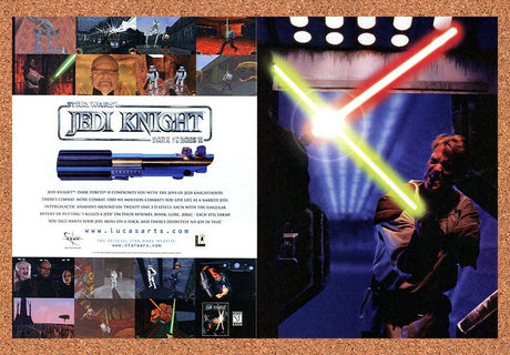 1997 Star Wars Jedi Knight Dark Forces II PC Original Advertisement / Promo v1