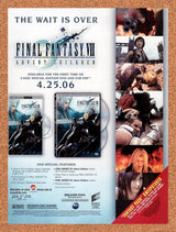 2006 Final Fantasy VII Advent Children 2-Disc Special DVD Original Ad v3