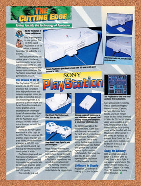 1994 Sony PS1 Early Look Original Advertisement / Retro Promo vc6