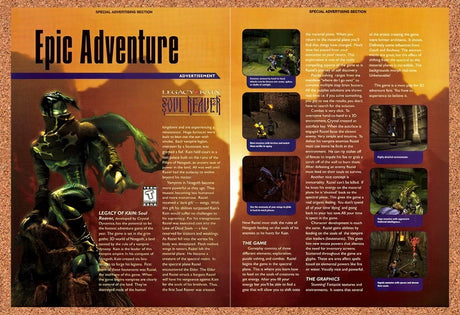 1999 Legacy Of Kain Soul Reaver 1 PC Original Advertisement / Retro Promo vr3