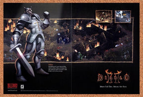 2000 Diablo II Paladin Original Advertisement / Retro Promo vc5
