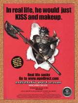 UGO Direct Original 2002 Ad Authentic Online PC Video Game Store KISS Promo