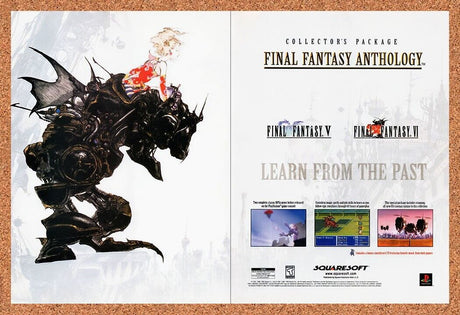 2000 FF Anthology PS1 Original Advertisement / Retro Wall Art v1