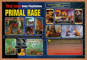 1996 Primal Rage PS1 Original Advertisement / Retro Promo vr5