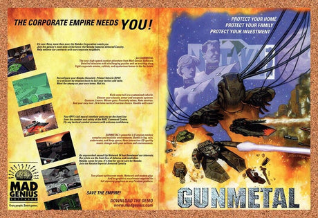 1998 Gunmetal PC Original Advertisement / Retro Wall Art v2