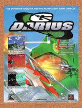 1998 G-Darius PS1 Original Advertisement / Retro Wall Art v1