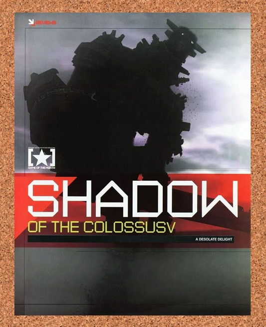 Shadow Of The Colossus PS2 Original 2005 Ad Authentic Game Promo Artwork v2