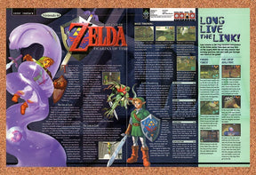 1999 Zelda Ocarina Of Time N64 Original Advertisement / Retro Promo vr3