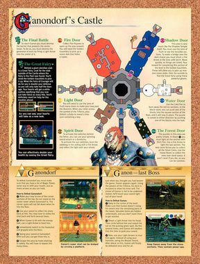 1999 Zelda Ocarina Of Time Ganondorfs Castle Original Advertisement / Promo vr11