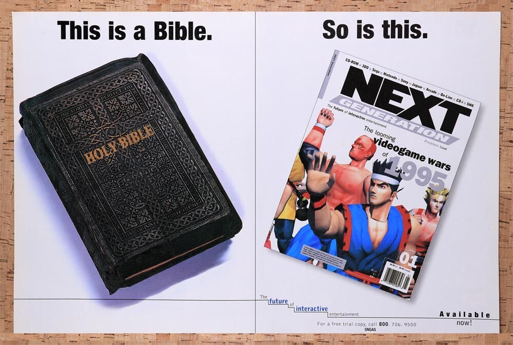 1995 Next Generation Magazine Launch Original Advertisement / Retro Wall Art v1