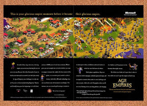 1997 Age Of Empires PC Original Advertisement / Retro Promo v1