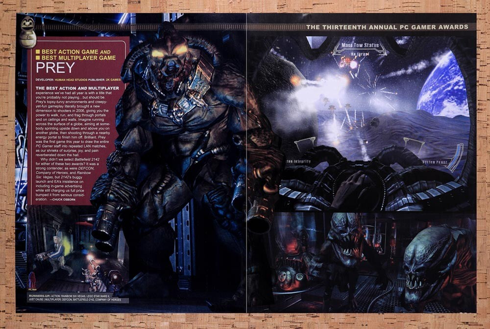 2003 Prey PC Review Original Advertisement / Retro Wall Art v3