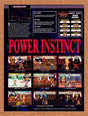 1994 Power Instinct Genesis Original Advertisement / Retro Promo vr1