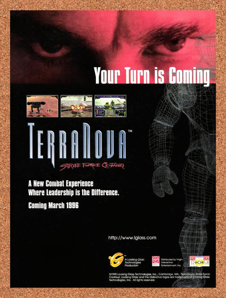 1996 Terra Nova Strike Force Centauri PC Original Advertisement / Retro Promo v5