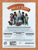 SIMS Bustin' Out GBA Contest Original 2004 Ad Authentic Video Game Promo