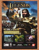 Stronghold Legends Original 2006 Print Ad Authentic Big Box PC Video Game Promo