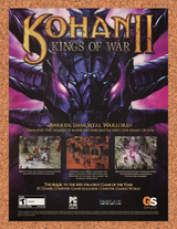 Kohan II Kings Of War PC Original 2006 Ad Authentic RTS Video Game Promo
