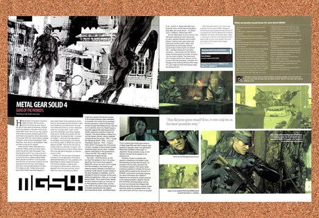 2005 Metal Gear Solid 4 Guns Of The Patriots PS3 Original Ad / Promo vr2