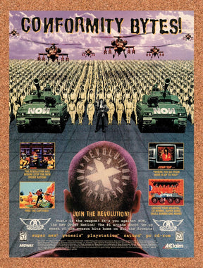 1996 Revolution X SNES Original Advertisement / Retro Wall Art v1