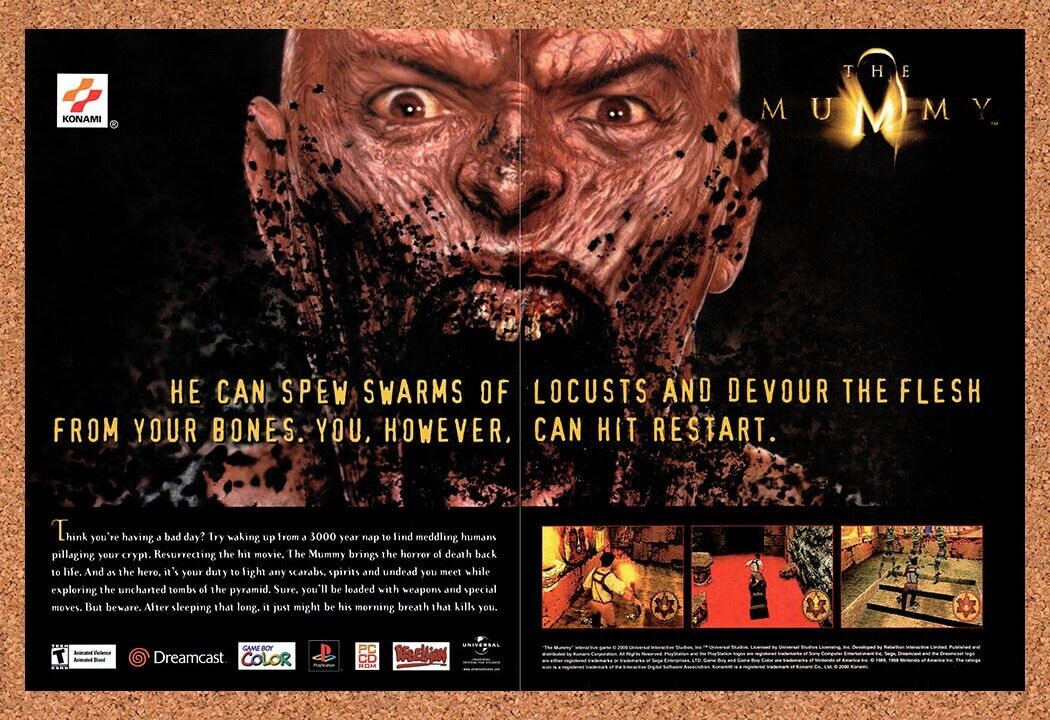 2001 The Mummy PC Original Advertisement / Retro Wall Art v3