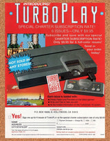 Turbo Grafx-16 Play Magazine Subscription Original 1990 Vintage Ad - Game Promo
