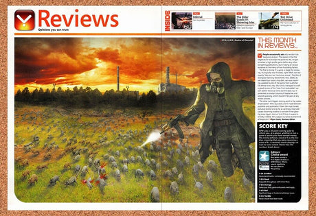 Stalker Shadow Of Chernobyl PC Original 2007 Vintage Ad - Game Review Promo