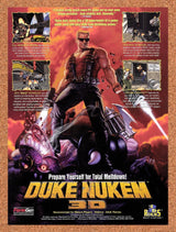 1996 Duke Nukem 3D PC Original Advertisement / Retro Promo v2