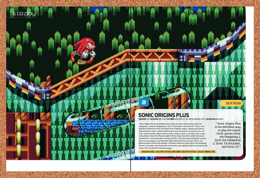 Sonic Origins Plus Switch Original 2022 Ad - Video Game Review Display Promo