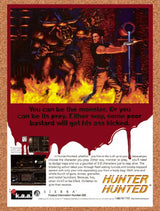 1996 Hunter Hunted PC Original Advertisement / Retro Promo v1