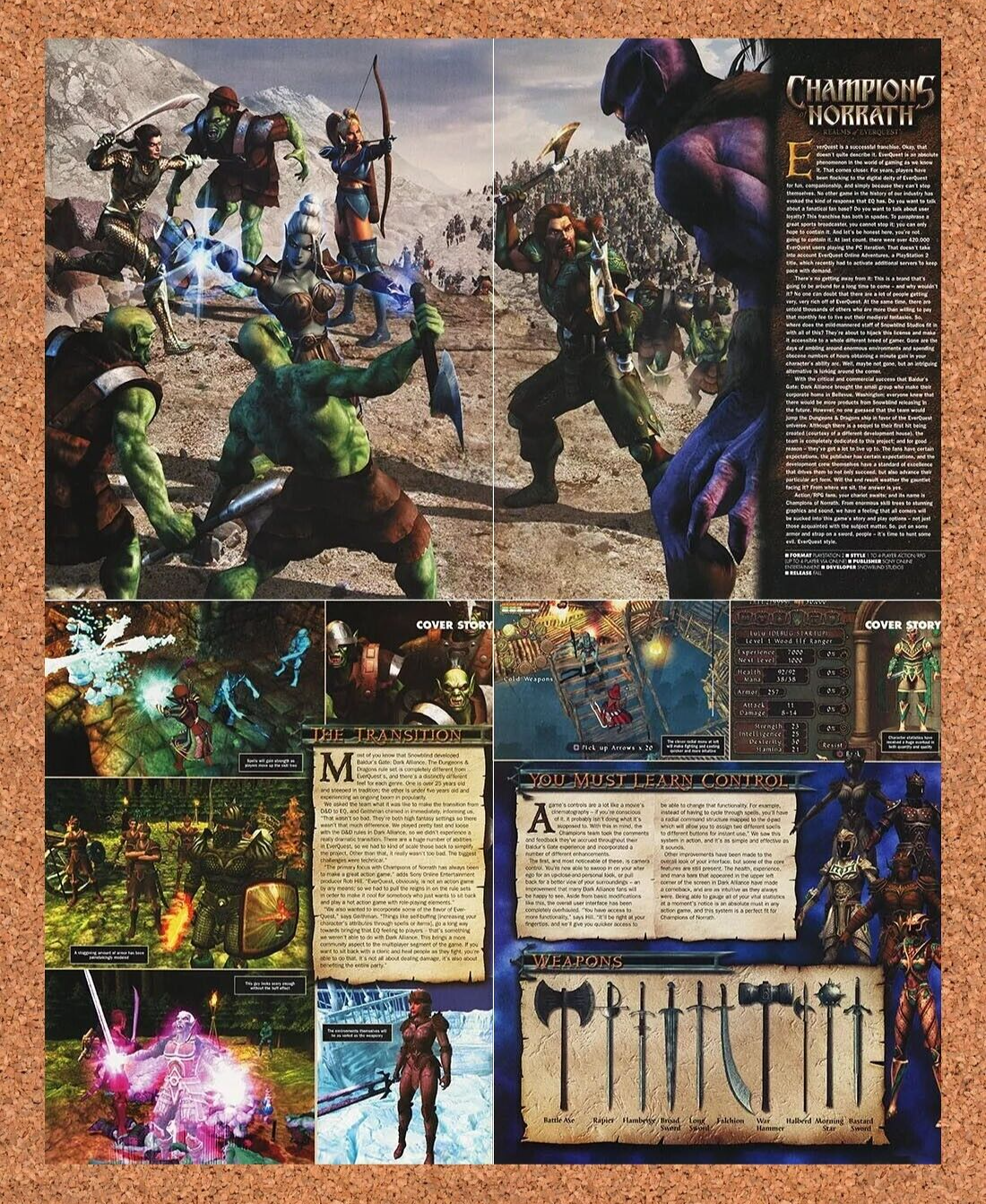 Champions Of Norrath EQ Original 2004 Ad 4-Part Video Game Promo 5