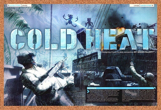 Crysis PC Original 2005 Print Ad Authentic Video Game Wall Art Review Promo